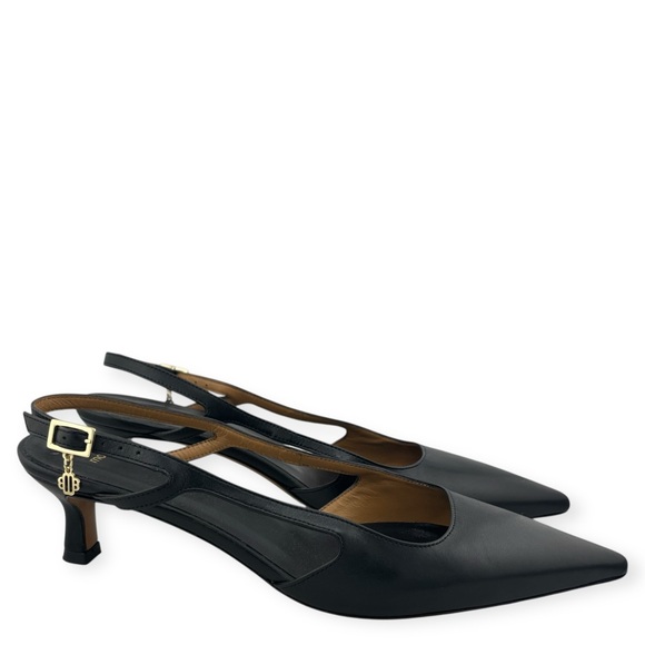 Maje Black Leather Pumps
